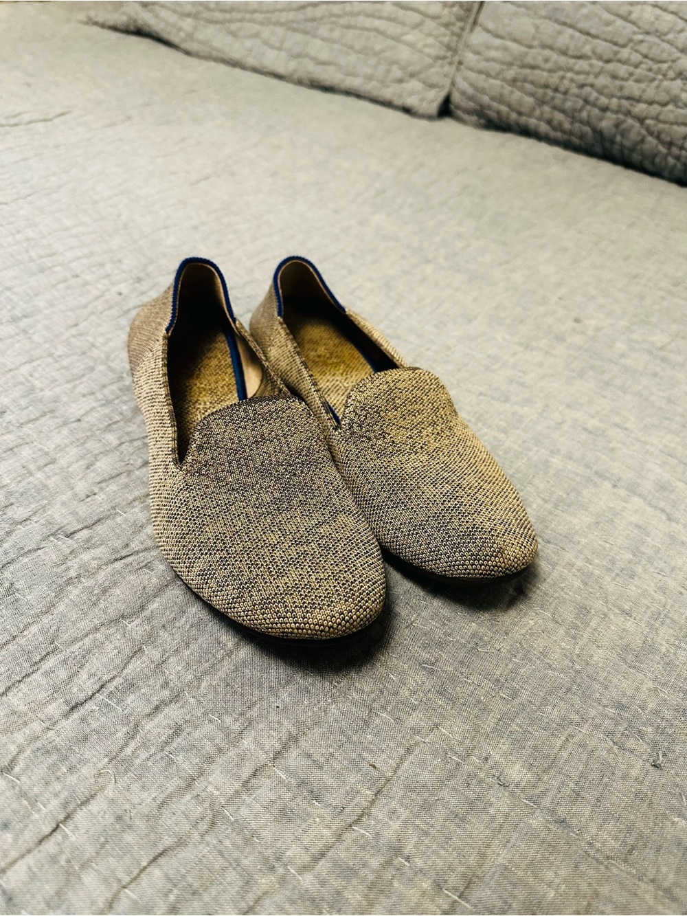 Rothy’s Taupe Heathered Slip-On Loafers 8.5
